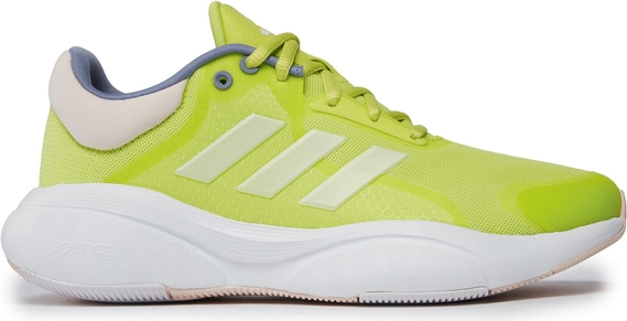 Zielone buty sportowe Adidas z płaską podeszwą w sportowym stylu sznurowane