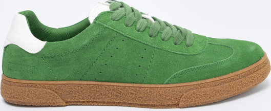Zielone buty sportowe Big Star z zamszu