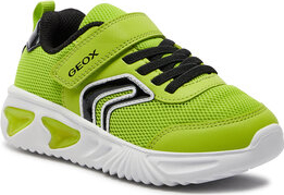 Zielone buty sportowe dziecięce Geox na rzepy