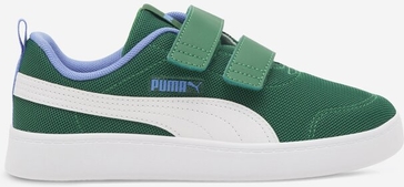 Zielone buty sportowe dziecięce Puma na rzepy