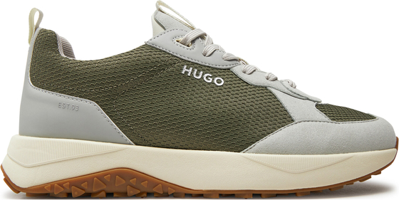 Zielone buty sportowe Hugo Boss w sportowym stylu