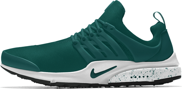 Zielone buty sportowe Nike presto w sportowym stylu