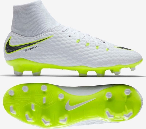 Zielone buty sportowe Nike sznurowane hypervenomx