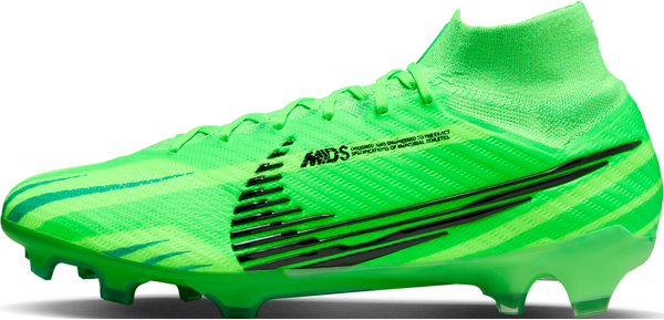 Zielone buty sportowe Nike sznurowane mercurial