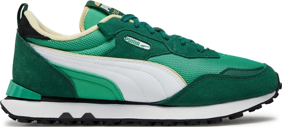 Zielone buty sportowe Puma sznurowane
