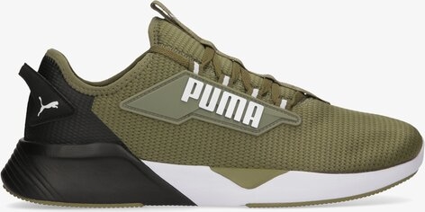 Zielone buty sportowe Puma sznurowane w sportowym stylu