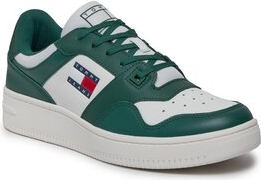Zielone buty sportowe Tommy Jeans w sportowym stylu