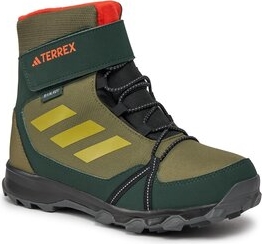Zielone buty trekkingowe dziecięce Adidas