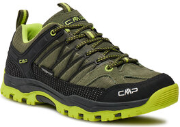 Zielone buty trekkingowe dziecięce CMP sznurowane