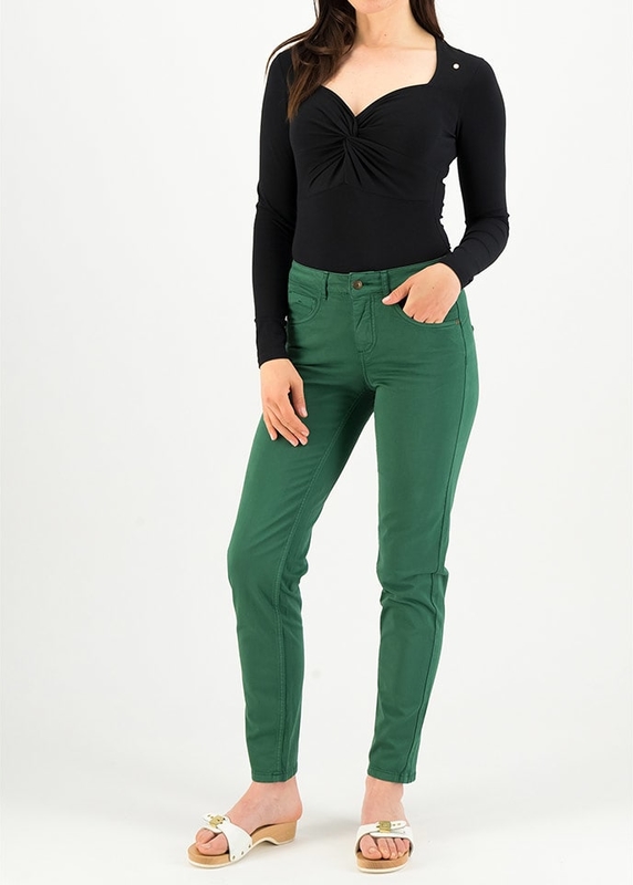 Zielone jeansy blutsgeschwister w street stylu z bawełny