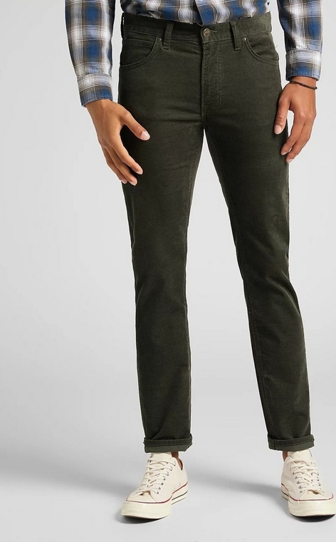 Zielone jeansy Lee w stylu casual