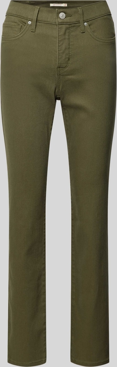 Zielone jeansy Levis z bawełny