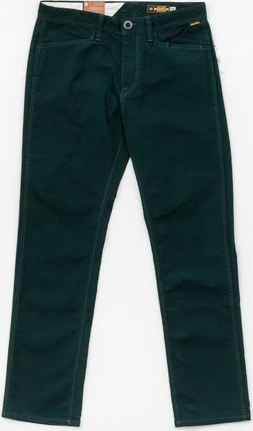 Zielone jeansy Volcom z bawełny