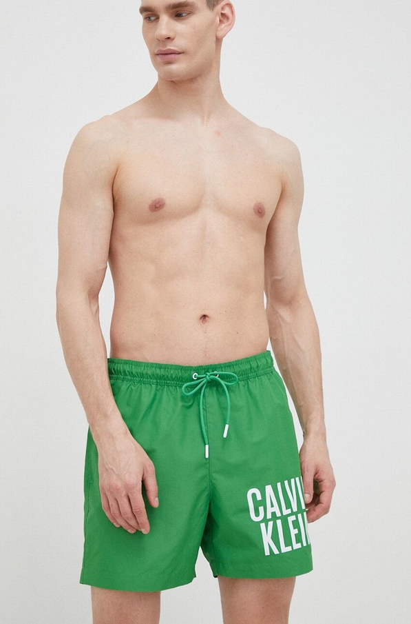 Zielone kąpielówki Calvin Klein