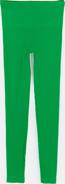 Zielone legginsy Gate w stylu casual