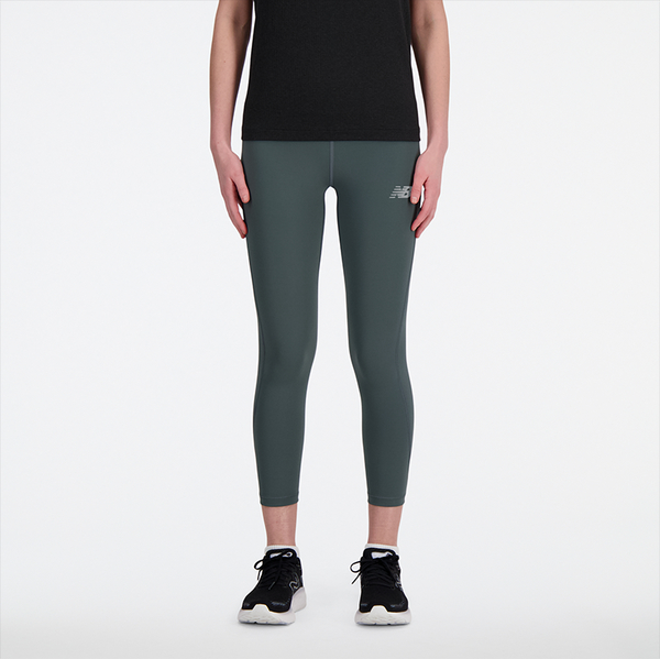Zielone legginsy New Balance w sportowym stylu