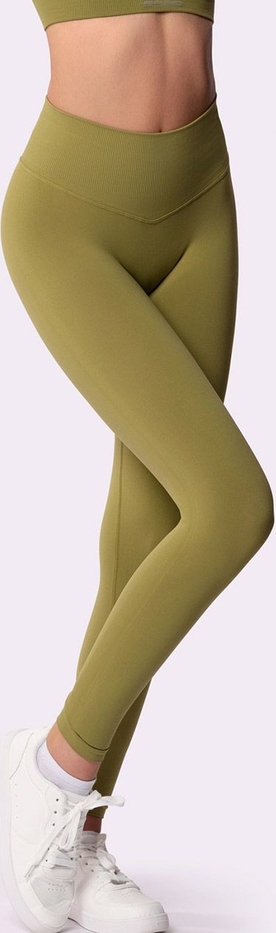 Zielone legginsy Spaio w sportowym stylu