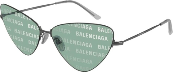 Zielone okulary damskie Balenciaga