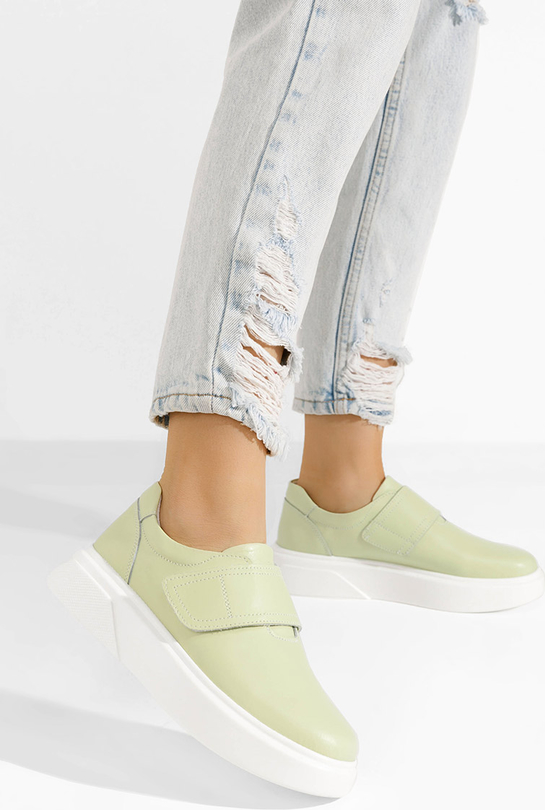 Zielone półbuty Zapatos