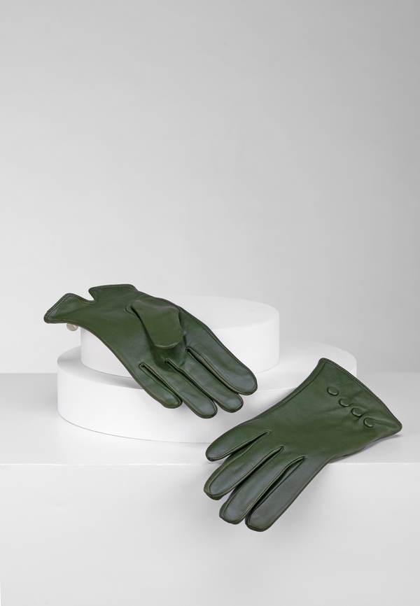Zielone rękawiczki Molton