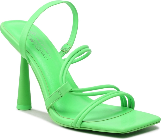 Zielone sandały Call It Spring z płaską podeszwą z klamrami
