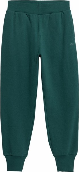 Zielone spodnie 4F z bawełny w sportowym stylu