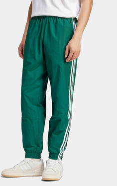Zielone spodnie Adidas w sportowym stylu