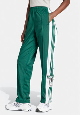 Zielone spodnie Adidas z dresówki