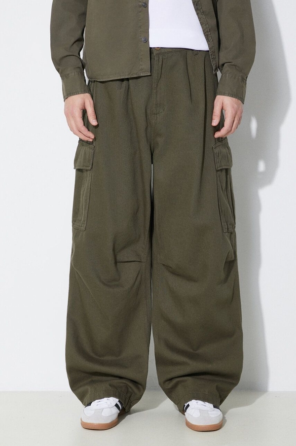 Zielone spodnie Alpha Industries w stylu casual