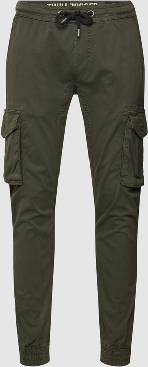 Zielone spodnie Alpha Industries z bawełny
