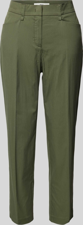 Zielone spodnie Brax z bawełny w stylu casual