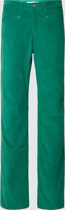 Zielone spodnie Brax ze sztruksu