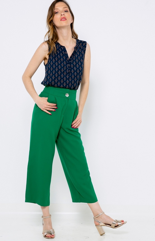 Zielone spodnie Camaieu w stylu retro