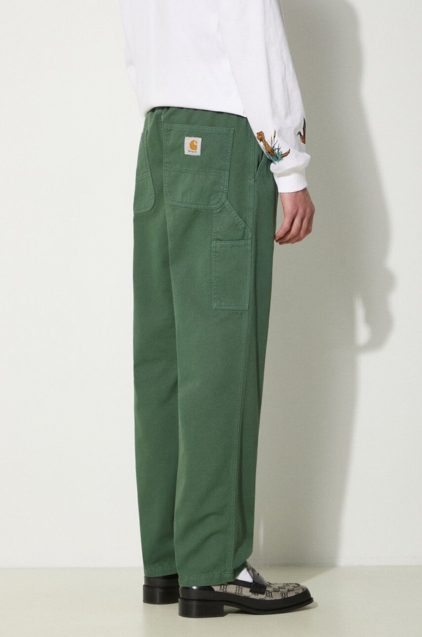 Zielone spodnie Carhartt WIP w stylu casual z tkaniny