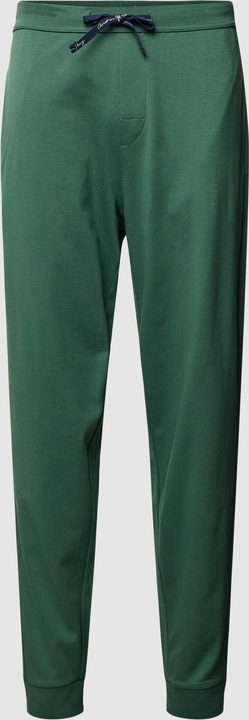 Zielone spodnie Christian Berg w sportowym stylu z bawełny