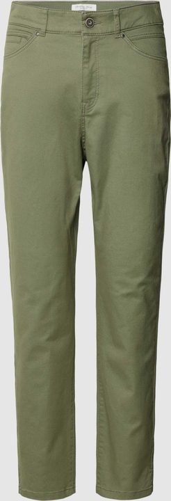 Zielone spodnie Christian Berg Woman z bawełny w militarnym stylu