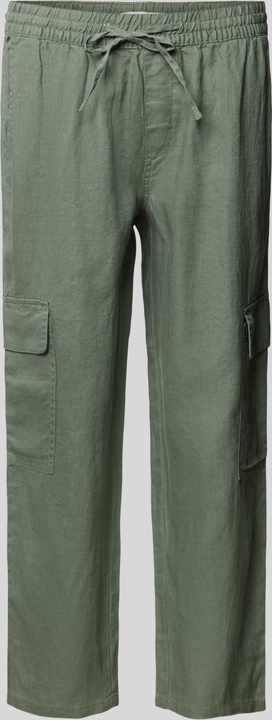 Zielone spodnie Christian Berg Woman z lnu