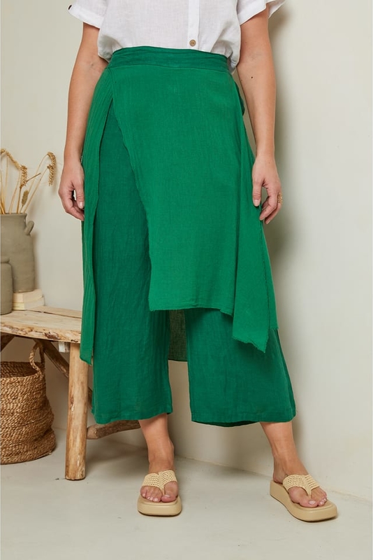 Zielone spodnie Curvy Lady