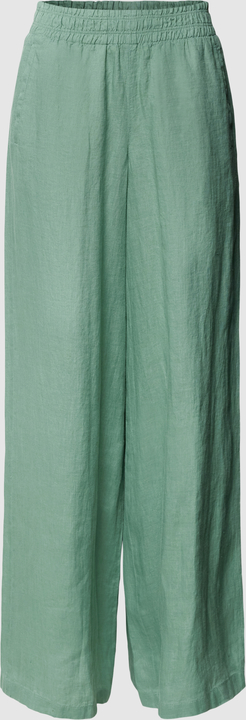 Zielone spodnie Drykorn z lnu
