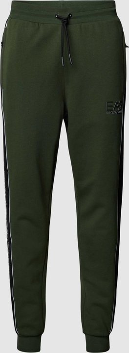 Zielone spodnie Emporio Armani z dresówki