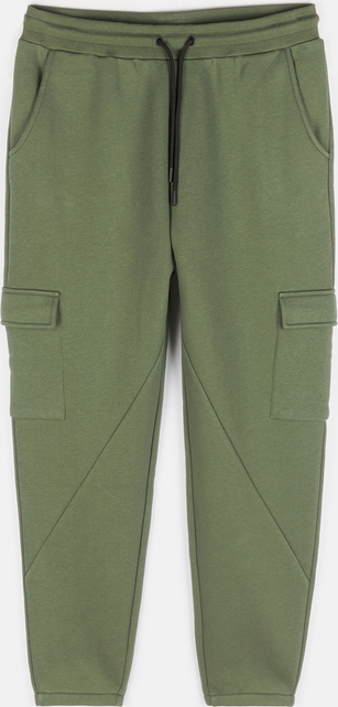 Zielone spodnie Gate w sportowym stylu z dresówki