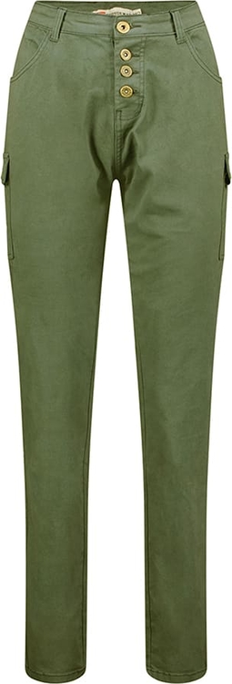 Zielone spodnie Geographical Norway w stylu casual
