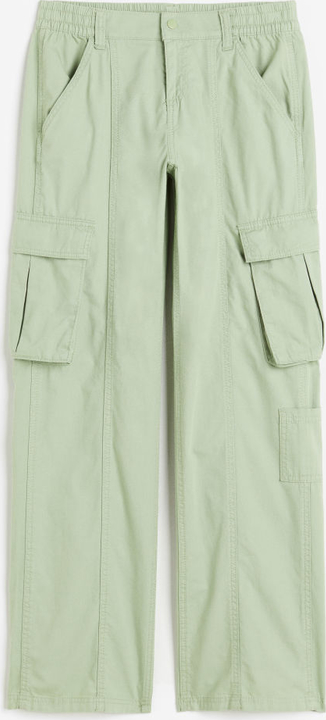 Zielone spodnie H & M w stylu retro