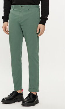 Zielone spodnie Hugo Boss w stylu casual