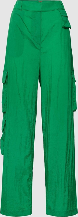 Zielone spodnie Hugo Boss w stylu retro