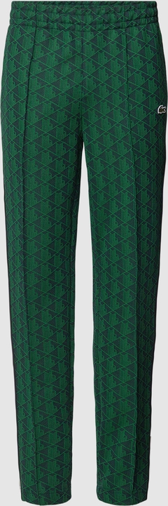 Zielone spodnie Lacoste z bawełny