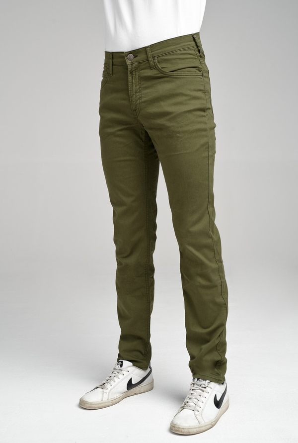 Zielone spodnie Lee w stylu casual
