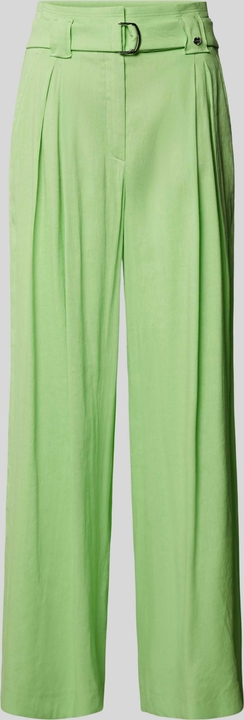 Zielone spodnie Marc Cain z lnu