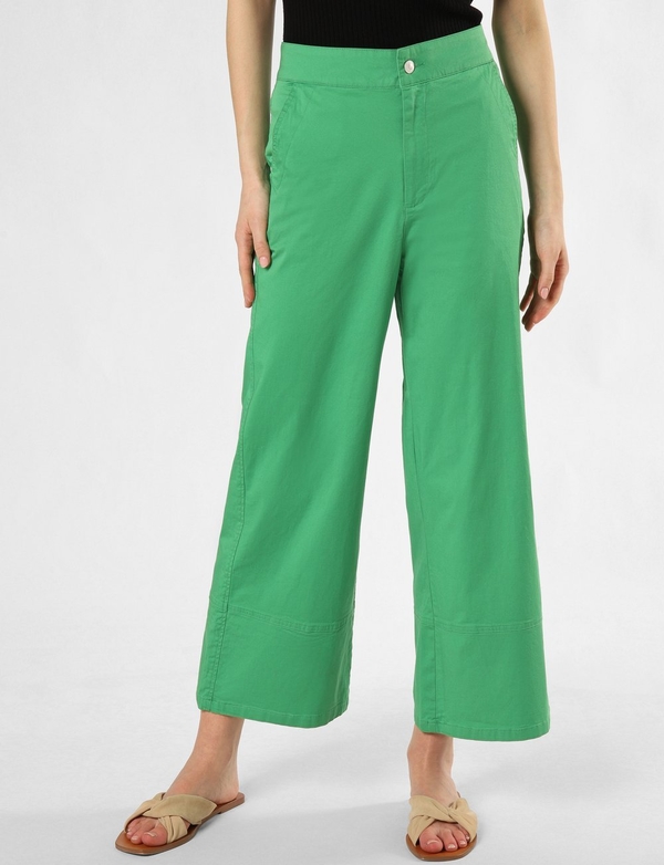 Zielone spodnie Marie Lund w stylu retro