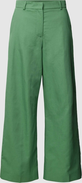 Zielone spodnie MaxMara w stylu retro z bawełny